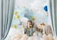 Baner PartyDeco Oh Baby z frędzlami 2,5 m Błękitny (GRL100-011) (5904555015227) - obraz 4