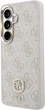 Etui Guess 4G Big Rhinestone Triangle Strap MagSafe do Samsung Galaxy S26 Pink (GUHMS26SP4G4DCSP) - obraz 3