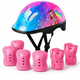Детские раздвижные ролики с шлемом и защитой 3в1 SP-Sport Skates 0012-3 размер 31-34 Pink-Light Pink - изображение 8