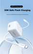 Мережевий зарядний пристрій Ugreen 30W USB-C White - зображення 9