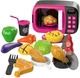 Mikrofalówka zabawkowa LeanToys My Little Home z akcesoriami 18 elementów Różowa 749648 (5905991085652) - obraz 2