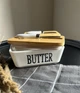 Масленка фарфоровая "Butter” с бамбуковой крышкой и ножом в комплекте, 15х8.5х7.5 см - изображение 4