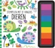Książka-kolorowanka Usborne Stamping with your fingers Animals (9789044765595) - obraz 1