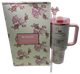 Термос термокружка Stanley Quencher H2.0 Tumbler из нержавеющей стали 1,18 л Vintage Pink Bow KT6007858 - изображение 1