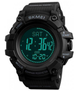 Мужские часы SKMEI 1356BK Compass спортивные электронные Черный - изображение 1