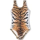 Закрытый купальник Molo Noelle Wild Tiger, цвет коричневый, размер 122 (8S26P512.5219) - изображение 1
