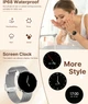 Женский смарт-часы Smart Luna черный фитнес-браслет стальной два ремешки Amoled Uwatch (387803) - изображение 12