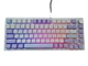 Механічна клавіатура з HOT-SWAP AJAZZ AK820 82Key, BLUE switch, УКР/АНГЛ, LED, NKRO, Violet Purple / Біла з фіолетовим (AK820VP) - зображення 2