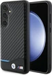 Etui plecki BMW Leather Carbon do Samsung Galaxy S24 Black (BMHCS24S22NBCK) - obraz 1