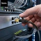Сетевой кабель Hoco Ethernet RJ45 3м LAN патч-корд плоский для роутера ПК ноутбука до 1 Гбит/с - изображение 3