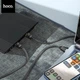 Сетевой кабель Hoco Ethernet RJ45 3м LAN патч-корд плоский для роутера ПК ноутбука до 1 Гбит/с - изображение 4
