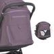 Детская прогулочная коляска EL CAMINO BEYA (ME 1127-B Vintage Plum) с чехлом на ножки - изображение 2