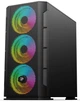 Корпус 2E Gaming CALLEO Black, без БЖ, Mini Tower, для Micro ATX / Mini ITX, 2xUSB 2.0, 1xUSB 3.0, 4x120 ARGB Fan, бічна панель із загартованого скла (2E-GB700) - зображення 2