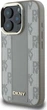 Etui plecki DKNY Leather Checkered Pattern MagSafe do Apple iPhone 16 Pro Beige (DKHMP16LPCPVSLE) - obraz 2