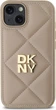 Etui plecki DKNY Quilted Stack Logo do Apple iPhone 14 Beige (DKHCP14SPQDSLE) - obraz 3