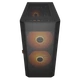 Корпус Cougar Airface Flo RGB, Black, без БЖ, Mid Tower, для E-ATX / ATX / MicroATX / Mini-ITX / CEB, 1xType-C / 2xUSB 3.0, макс. CPU - 190 мм / VGA - 390 мм, 2x180 мм ARGB / 1x120 мм ARGB, бічна панель із загартованого скла - зображення 5