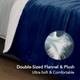 Электроодеяло премиум класса Kurekyur Sherpa-Flannel (130x180 см): 4 режима, автовыключение 9 ч, можно стирать, сине-белое - изображение 8