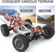 Скоростная багги на р/у WLtoys 144001 60 км/ч 1:14: алюминиевое шасси, 4WD, масляные амортизаторы, полный привод - изображение 6