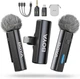 Петличний мікрофон (2 шт.) BOYALINK A2 (Type-C + Lightning+TRS 3,5 mm) для iPhone/ Android/відеокамери jack 3,5 мм професійний (50029) - зображення 1