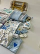 Набір для пологового будинку для новонародженого хлопчика 33 предмети + прозора сумка в подарунок від ЕкоМама блакитні кольори - зображення 7