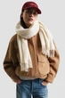 Жіночий білий шерстяний шарф WOOL WOVEN SCARF Gant OS 4920203 - зображення 2