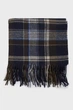Чоловічий темно-синій картатий вовняний шарф CHECK WOVEN SCARF Gant OS 9920209 - изображение 2