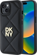 Панель DKNY Quilted Stack Logo для Apple iPhone 15 Black (DKHCP15SPQDSLK) - зображення 1