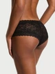 Кружевные трусики Victoria's Secret Lace Cheeky Panty - Чёрный - XS - изображение 2