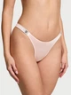 Трусики тонг Вікторія Сікрет Shine Strap Lace Thong Panty - M - Рожевий - зображення 1