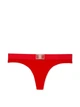 Хлопковые трусики Victoria's Secret Cotton Shine Patch Thong Panty (красные) - XS - Красный - изображение 3