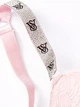 Комплект білизни Victoria's Secret Shine Strap Lace Push-Up Bra - 34C - M - Рожевий - зображення 4