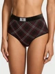 Бавовняні трусики Victoria's Secret Cotton Logo Cotton Modern Brief Panty (чорний) - XS - Чорний - зображення 1