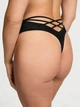 Трусики тонг Smooth High-Waist Strappy-Back Thong Panty - XS - Черный - изображение 2