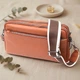 Вместительная маленькая сумка для женщин из натуральной кожи Vintage Коричневая горизонтального формата (bg226fash01) - изображение 1