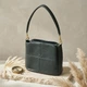 Сумка кросс боди через плечо женская из натуральная кожи Vintage leather-22977 Темно-зеленая - изображение 14