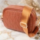 Сумка кросс боди через плечо женская из натуральная кожи Vintage leather-22899 Рыжяя - изображение 14