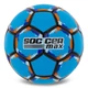 Мяч футбольный размер №5 Soccermax 6525 для тренировок и игр Light Blue-Multicolor - изображение 1