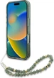 Панель Guess IML Flowers Allover Electro With Pearl Strap MagSafe для Apple iPhone 16 Plus Green (GUHMP16MHCPOFPA) - зображення 4