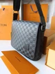 Сумка мужская мессенджер Louis Vuitton District Messenger черная (056) - изображение 3