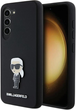 Etui plecki Karl Lagerfeld Silicone Ikonik Metal Pin do Samsung Galaxy S23 Plus Black (KLHCS23MSMHKNPK) - obraz 1