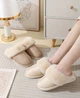 Slippers Жіночі домашні капці з хутром — теплі, м’які, закриті тапочки для дому 38-39 бежевий KT8003822 - зображення 8