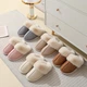 Slippers Женские домашние тапочки с мехом — тёплые, мягкие, закрытые тапочки для дома 38–39, белого цвета KT8003802 - изображение 8