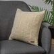Наволочка вязаная Home Line Tonk Line Косы Бежевая 40х40 см (193265 HL) - изображение 2