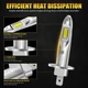 LED-лампы H1 80W 6500K для авто – мощный белый свет и надежная работа - изображение 6