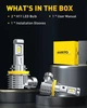 LED автолампы H11 Canbus AntiFog 6500K с эффективным охлаждением и влагозащитой - изображение 2