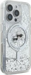 Панель Karl Lagerfeld Liquid Glitter Karl&Choupette Head Magsafe для Apple iPhone 16 Pro Transparent (KLHMP16LLGKCSGH) - зображення 4