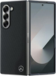 Панель Mercedes-Benz Leather Wood Imitation MagSafe для Samsung Galaxy Z Fold 6 Black (MEHMZFD623RBGVK) - зображення 1