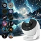 Проектор зоряного неба Galaxy Projector 360° нічник домашній планетарій 13 слайдів 10Вт дитячий нічник лампа - зображення 3