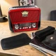 Радиоприемник GOLON аккумуляторный с солнечной панелью USB SD FM AM SW портативное радио колонка красный (S554-XR) - изображение 4