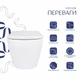 Подвесной унитаз Qtap керамика 490х365х325 мм Белый с сиденьем Soft-close (692273) - изображение 3